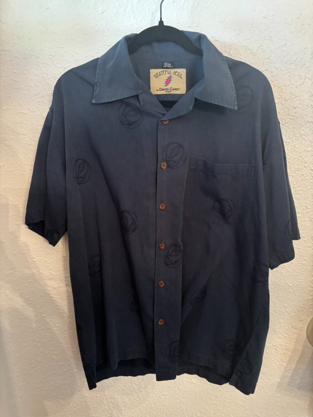 Vintage Grateful Dead Shirt Mens L Hawaiian Camp David Carey Dead Head